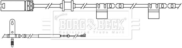 BORG & BECK Hoiatuskontakt, piduriklotsi kulumine BWL3061